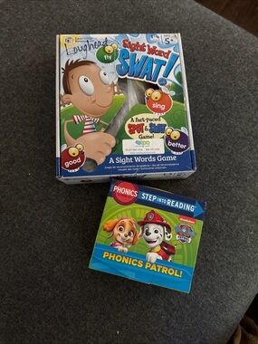 Sight Word SWAT! & Phonics Patrol! Kids Learning Game Set